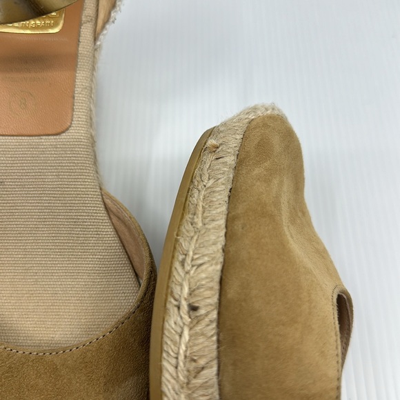 Kanna Made in Spain tan suede wedge espadrilles sandals SZ 8 - Picture 10 of 13